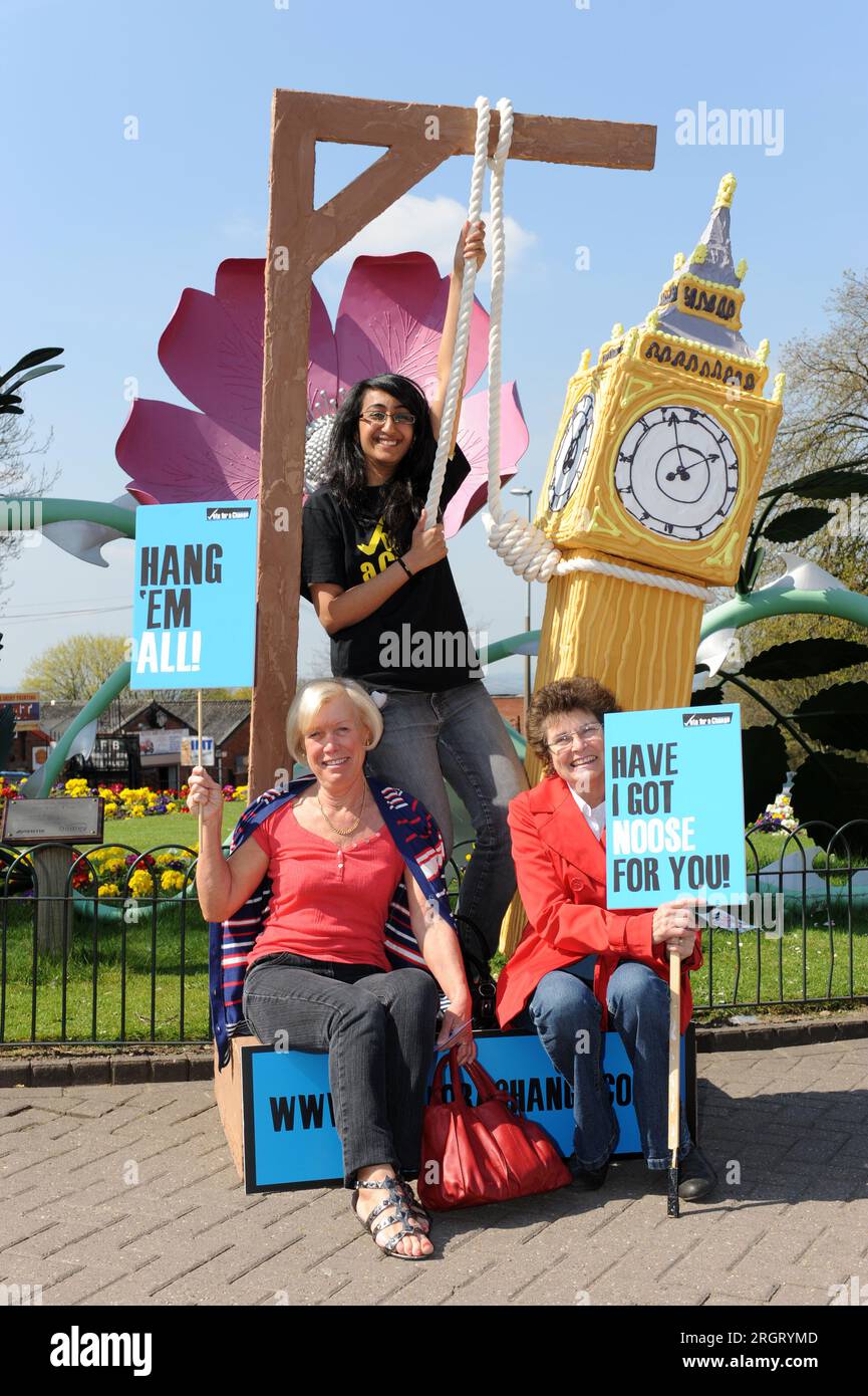 Campaigning for a Hung Parliament. Brierley Hill shoppers Edna Bidmead ...