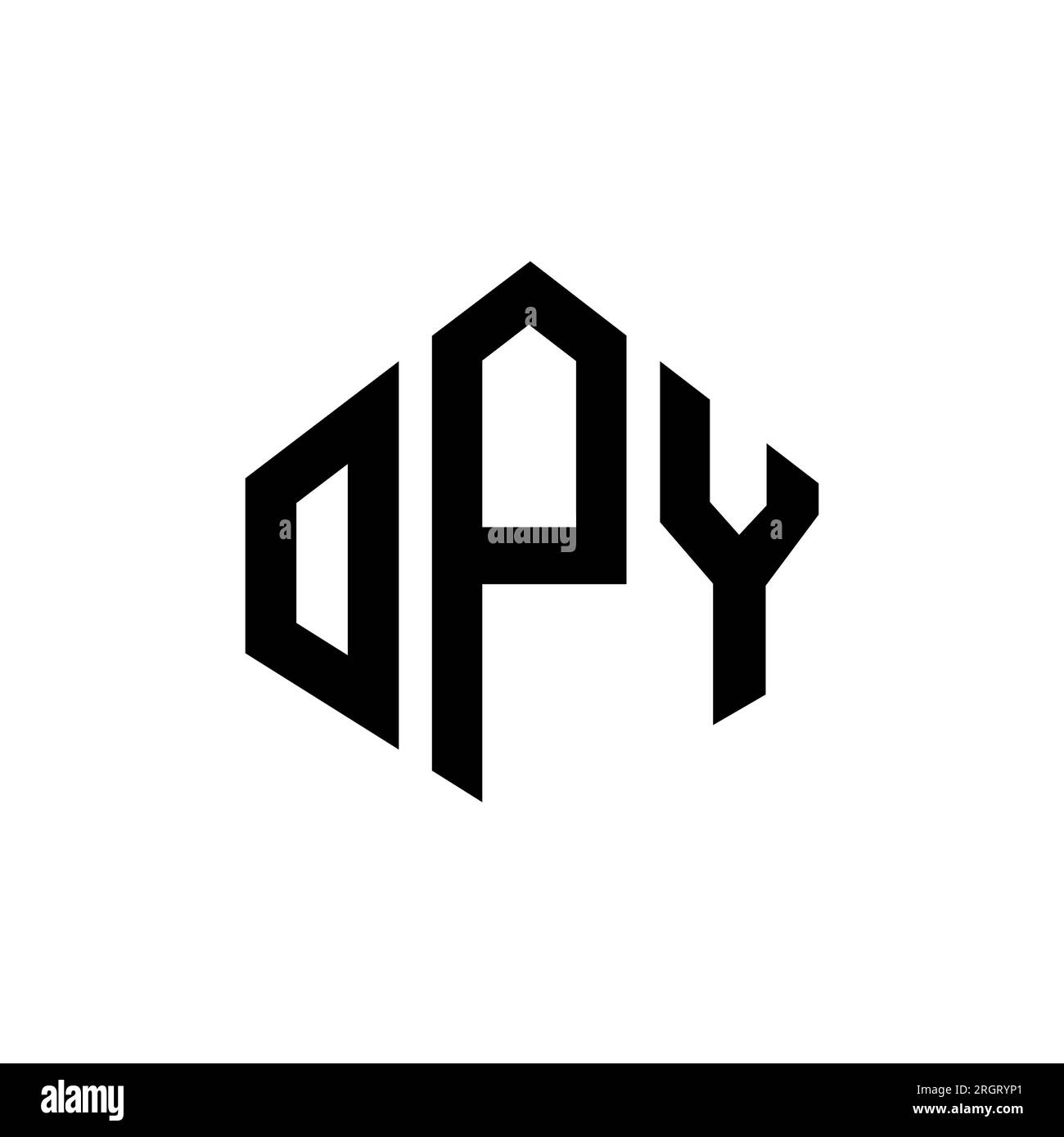 Opy Technology Opy hexagon Stock Vector Images - Alamy