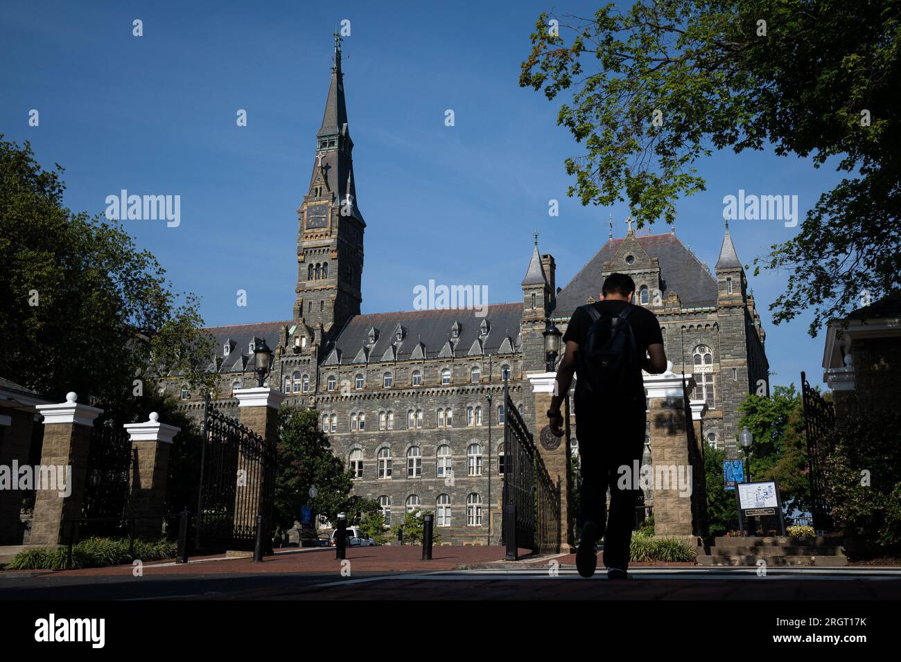 Washington, USA. 11th Aug, 2023. A general view of the Georgetown University campus, in Washington, DC, on Friday, August 11, 2023. (Graeme Sloan/Sipa USA) Credit: Sipa USA/Alamy Live News Stock Photo
