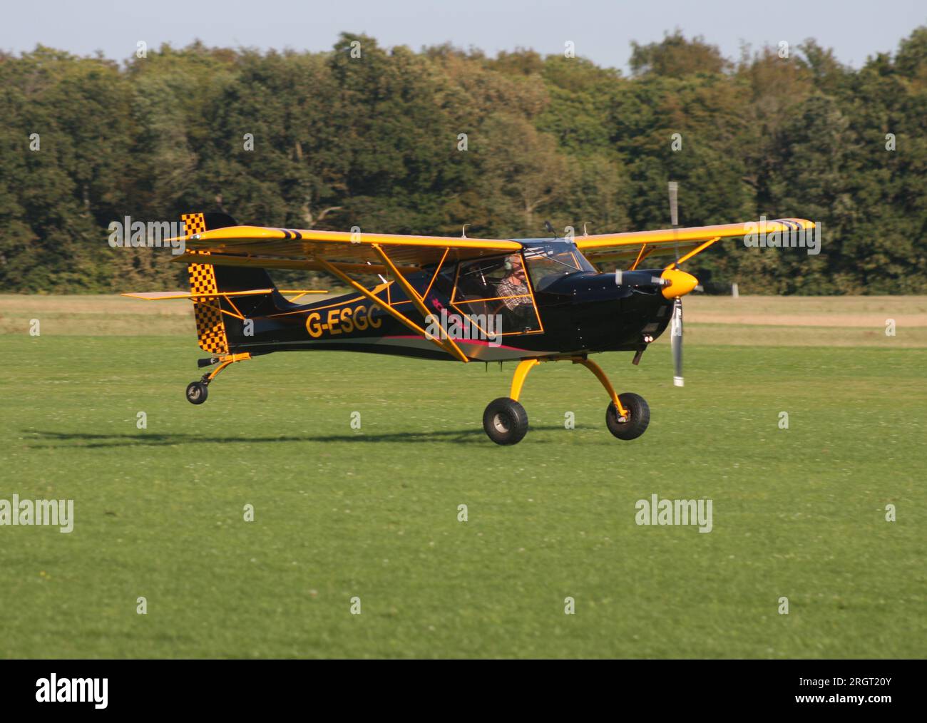 The Aeropro Eurofox 2K glider tug operated by East Sussex Gliding Club