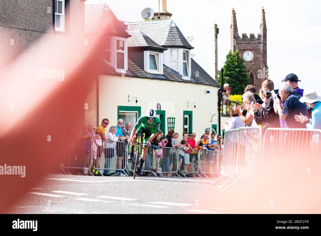 Kippen stirling scotland uk 11th aug 2023 crowds turned out in