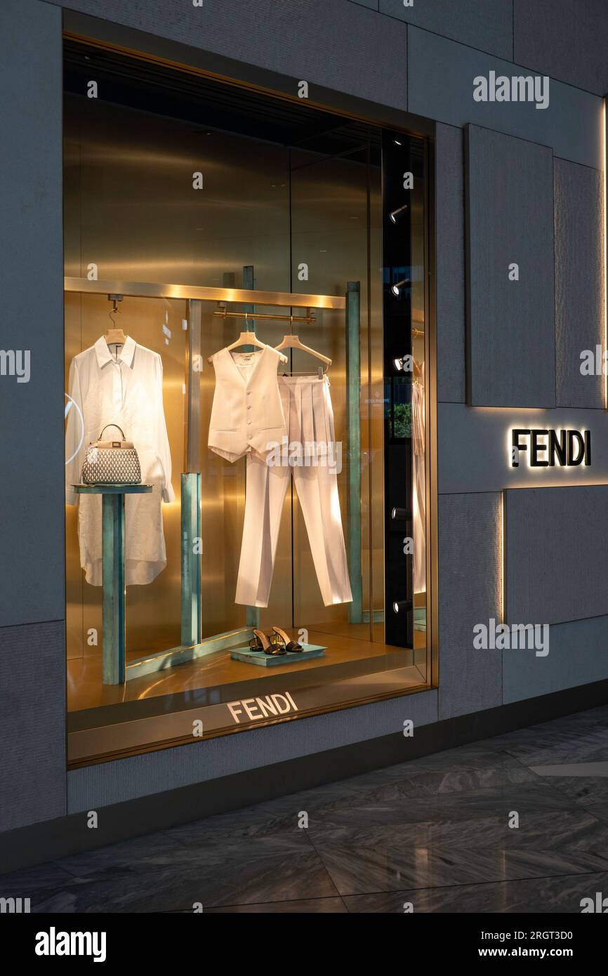 Palazzo FENDI Reopens In Italy With Karl Lagerfeld Windows