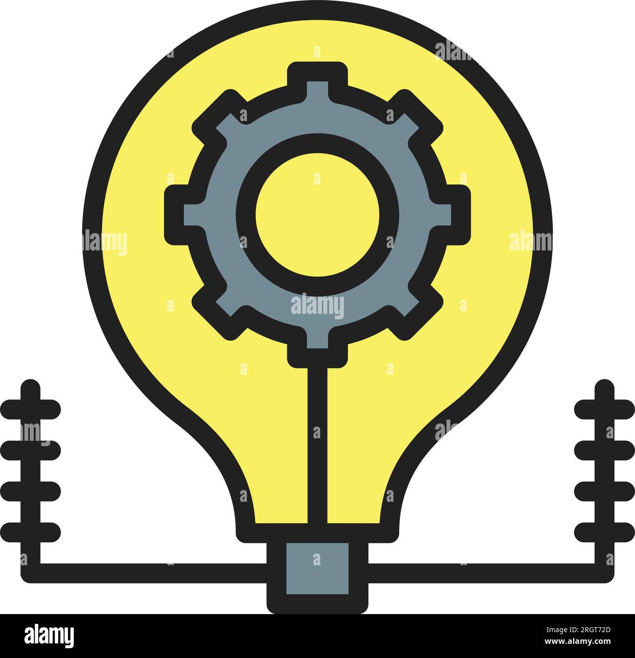 Idea Generation Icon image. Suitable for mobile application. Stock Vector