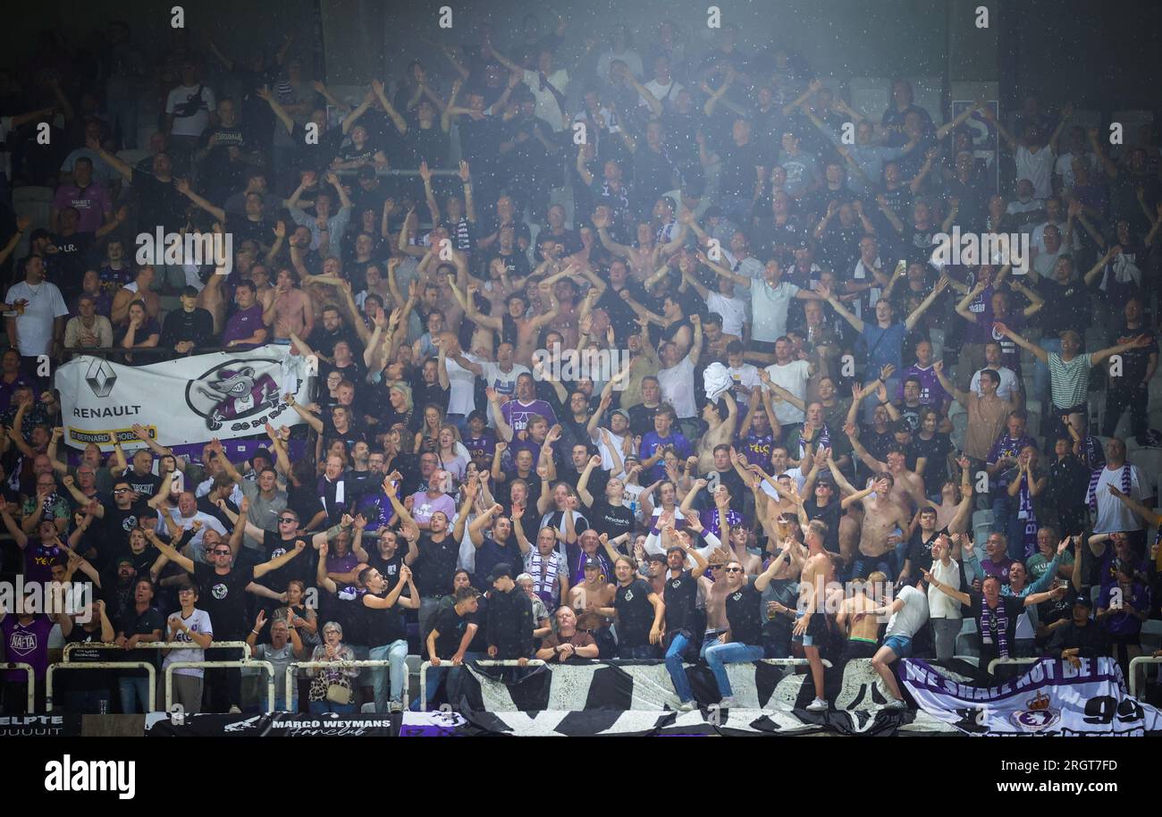 RSCA Futures' David Hubert celebrates after scoring during a soccer match  between RSC Anderlecht, Stock Photo, Picture And Rights Managed Image.  Pic. VPM-43637830