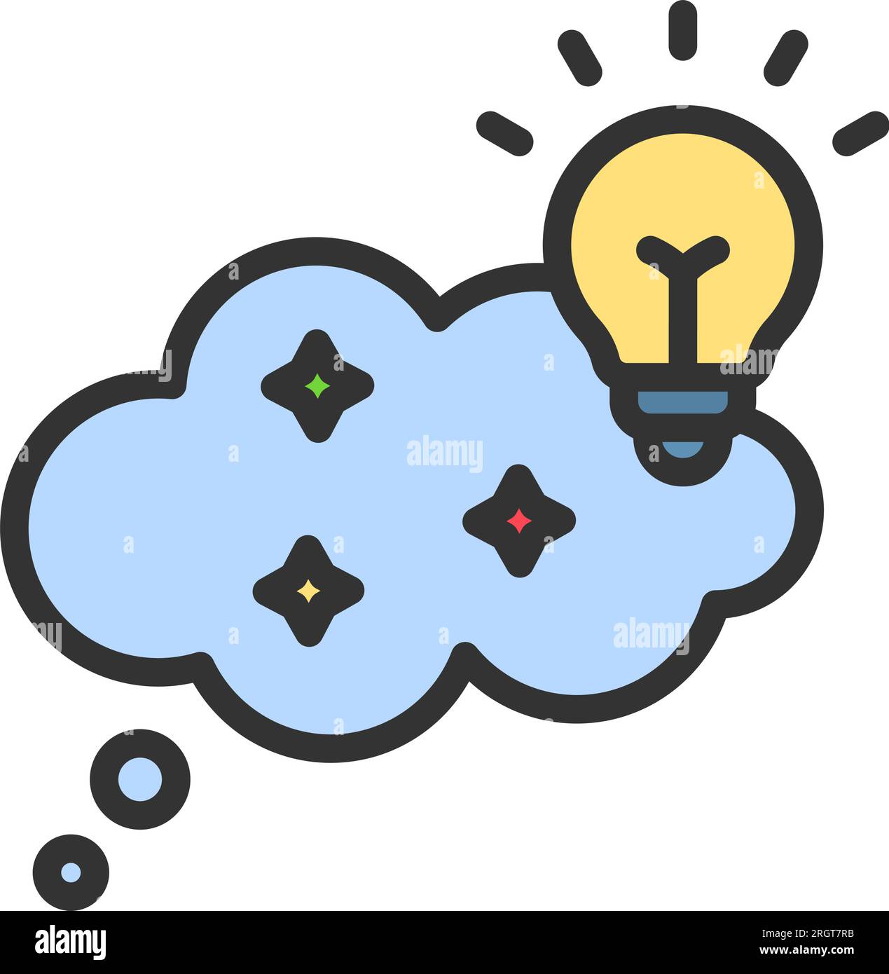 Imagination Icon image. Suitable for mobile application Stock Vector ...