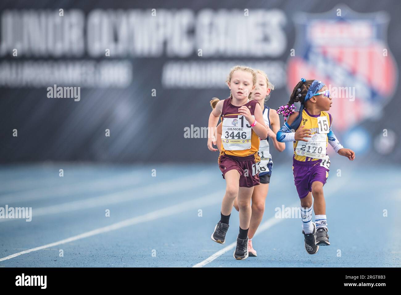 August 3 2023 Young Athletes Compete In The Girls 1500 Meter Run 8