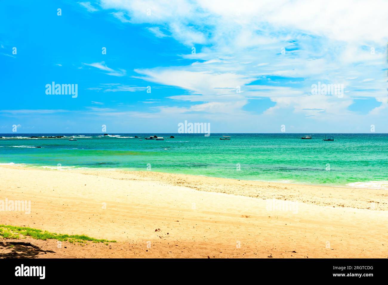 Itapua beach in the city of Salvador in Bahia Stock Photo