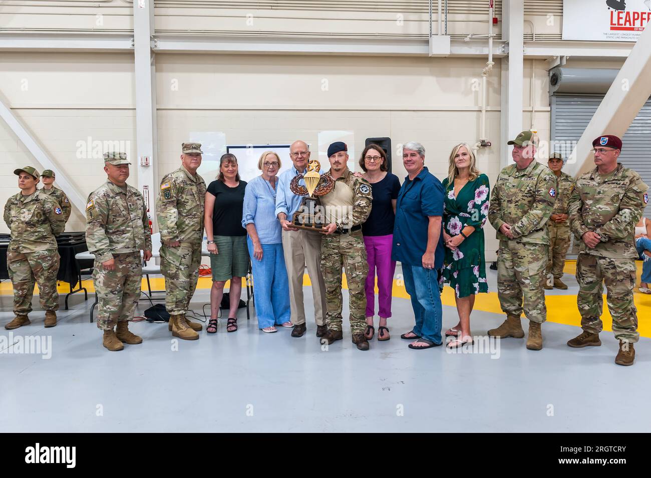 Award ceremony for Leapfest, international static line parachute