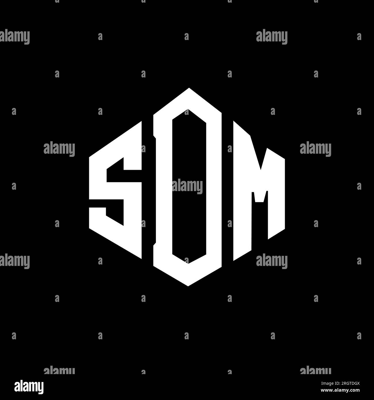SDM letter logo design with polygon shape. SDM polygon and cube shape