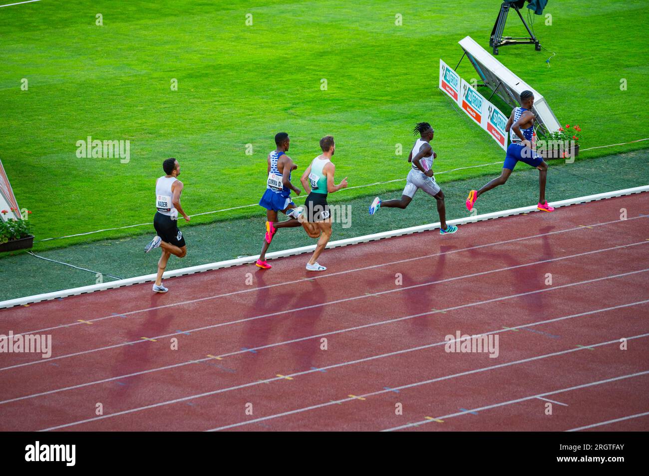 OSTRAVA, CZECHIA, JUNE 27, 2023 Male Athletes Excel in 1500m Race at