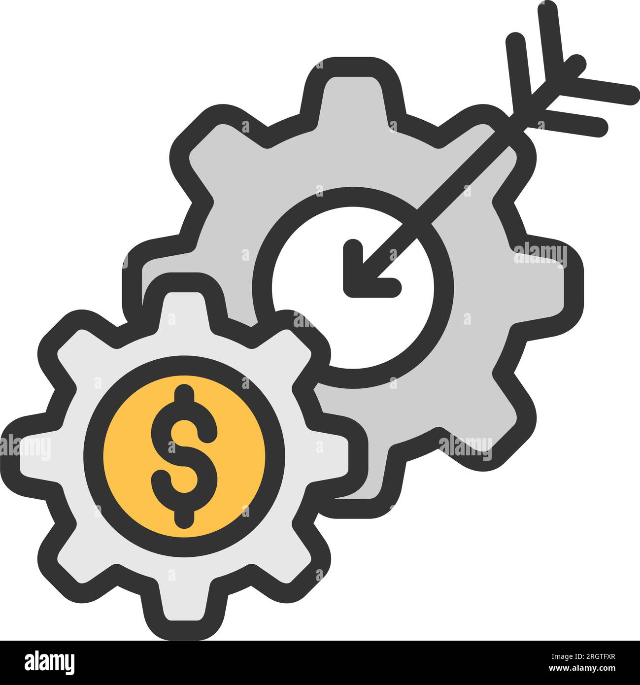 Marketing Strategy Icon image. Suitable for mobile application. Stock Vector