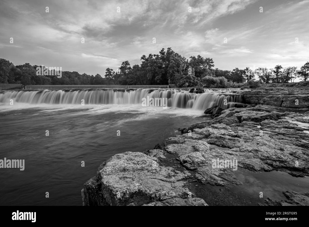 Grand Falls waterfall is the largest continuously flowing natural