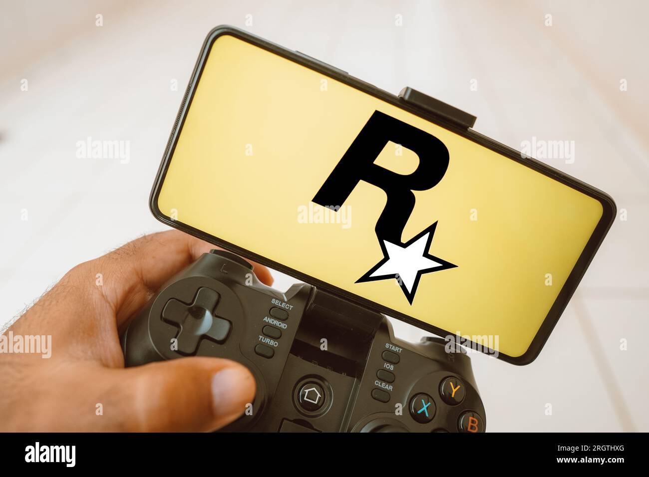 Rockstar games logo hi-res stock photography and images - Alamy