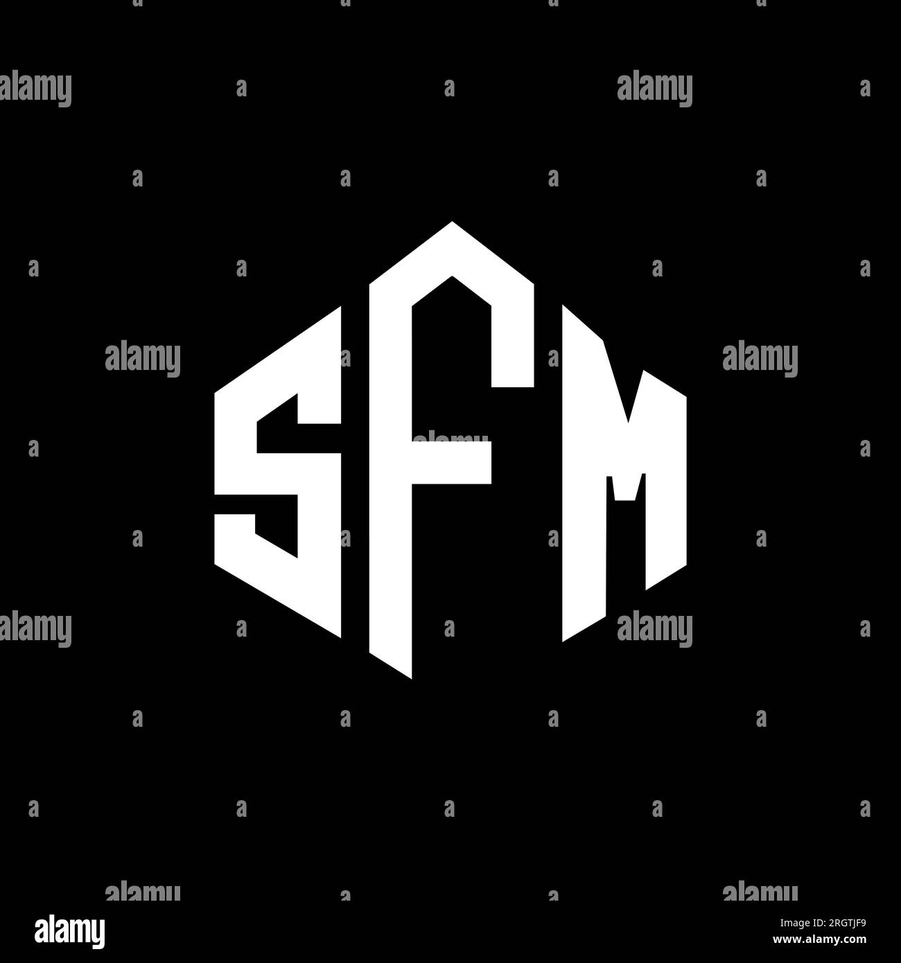 Sfm logo design Black and White Stock Photos & Images - Alamy
