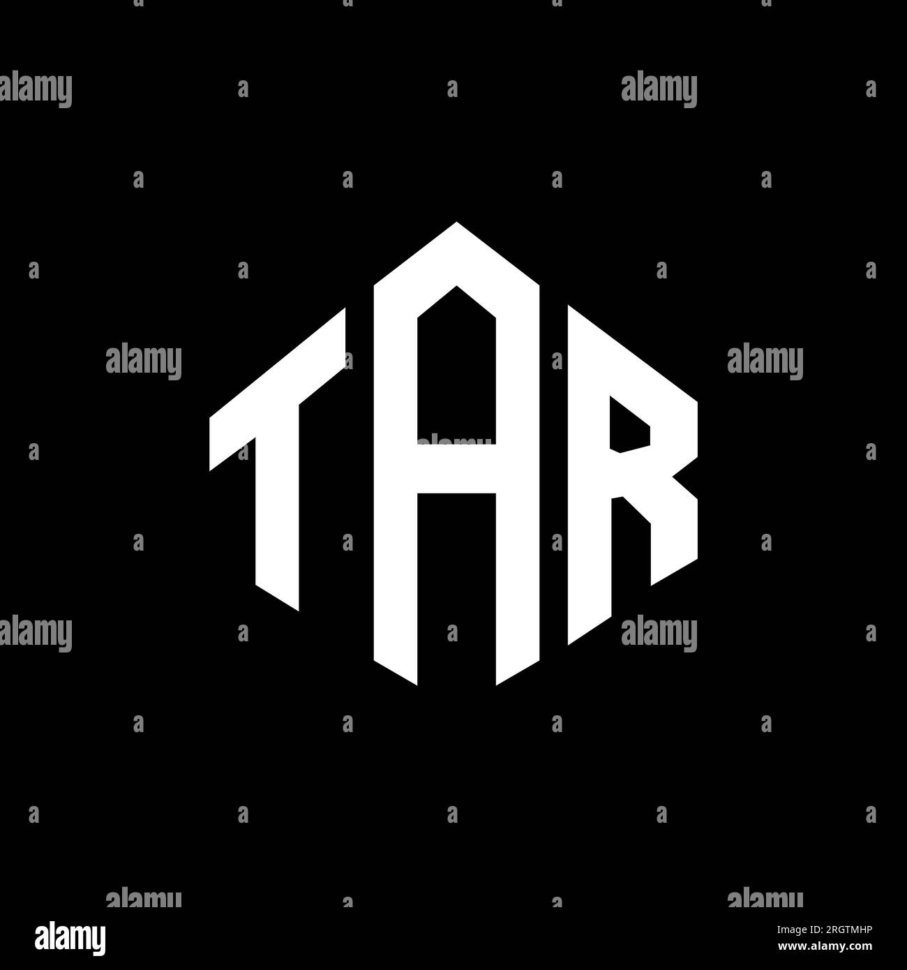 TAR letter logo design with polygon shape. TAR polygon and cube shape ...