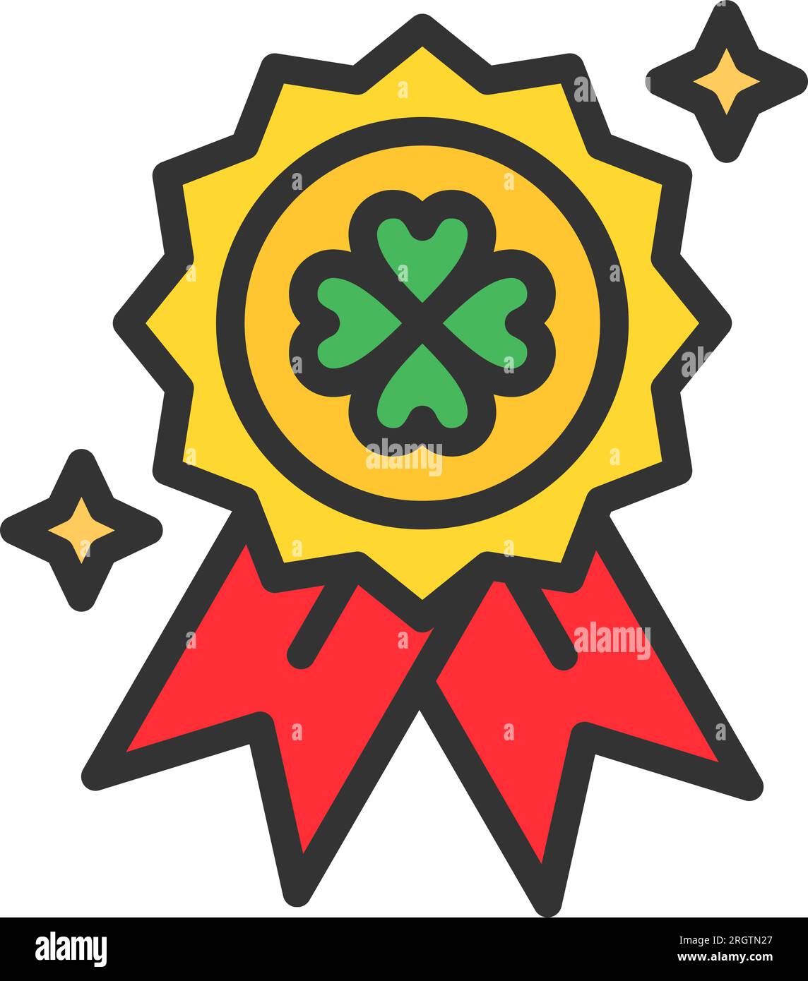 Medal Icon image. Suitable for mobile application. Stock Vector