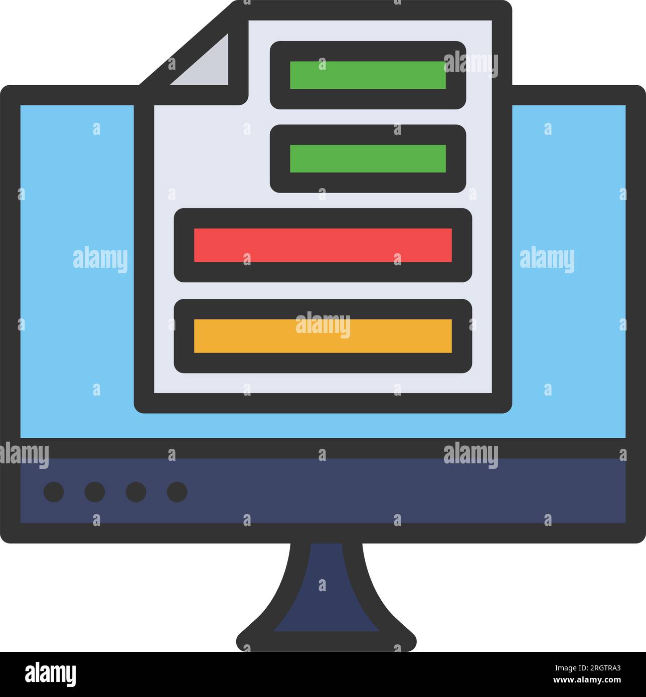 Monitor Icon image. Suitable for mobile application Stock Vector Image ...