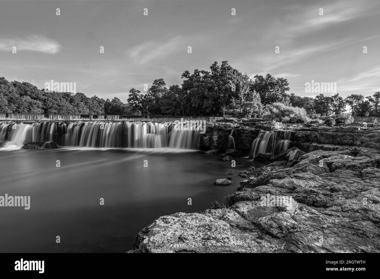 Grand Falls waterfall is the largest continuously flowing natural