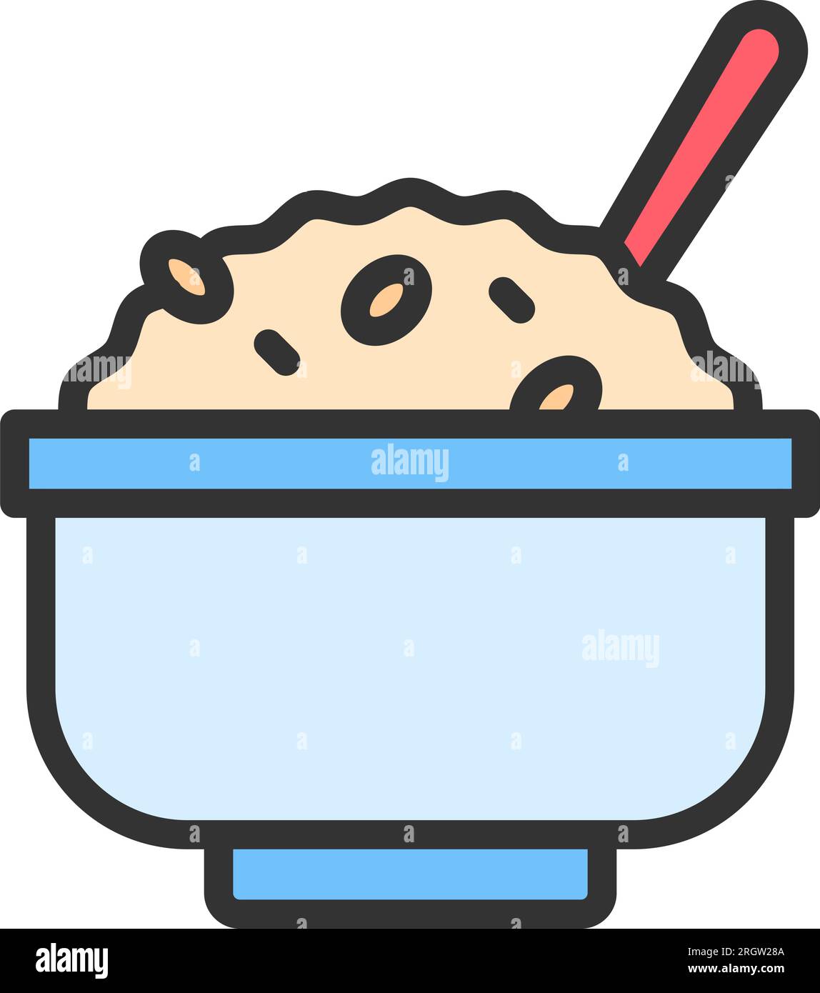 Oats Icon image. Suitable for mobile application. Stock Vector