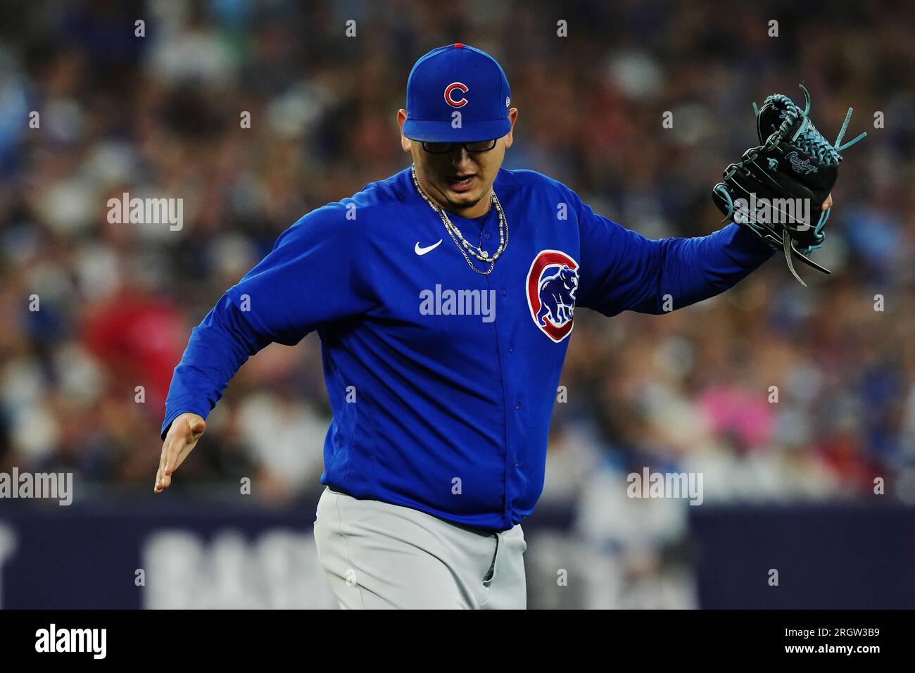 Toronto, Canada. 11th Aug, 2023. Chicago Cubs starting pitcher Javier