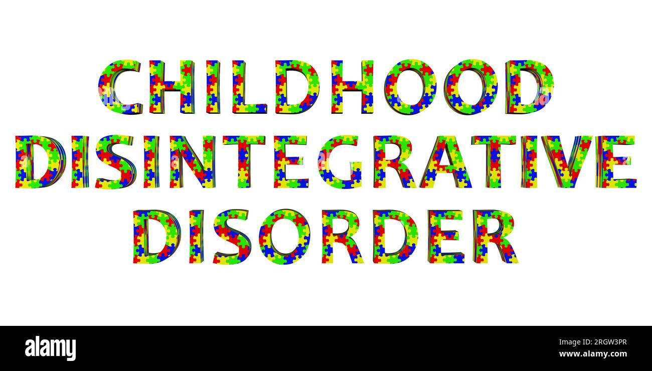 Childhood disintegrative disorder, conceptual illustration Stock Photo