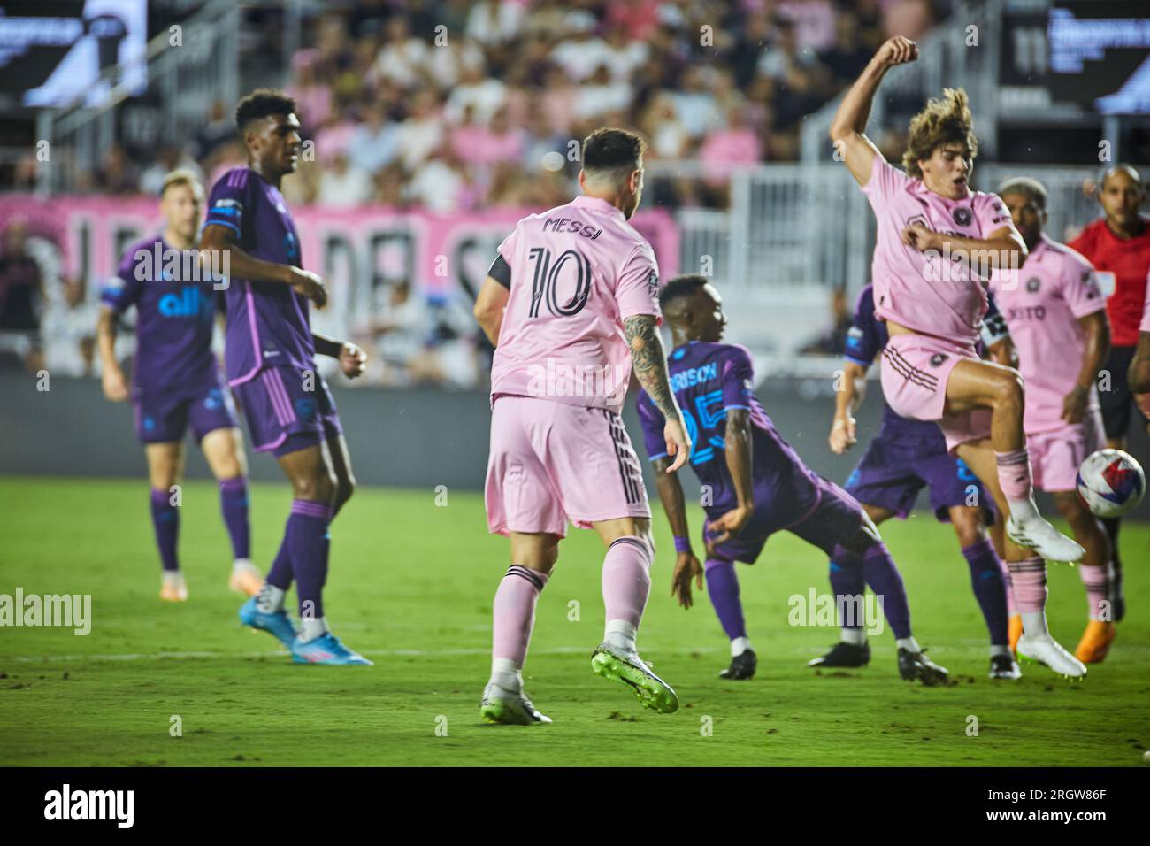 Fort Lauderdale, FL, USA. 11th August 2023. 10-Lionel Messi of Inter