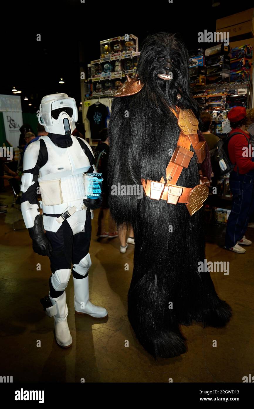 Cosplayers attend day two at the FAN EXPO Comic Con at the Donald E