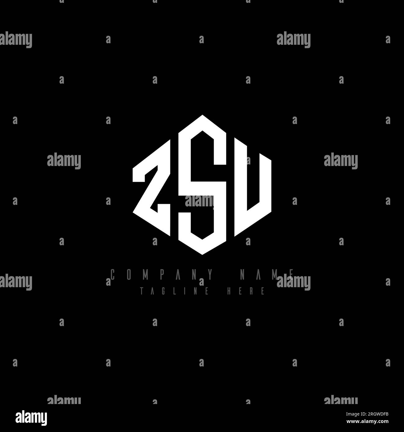 Zsu logo design hi-res stock photography and images - Alamy