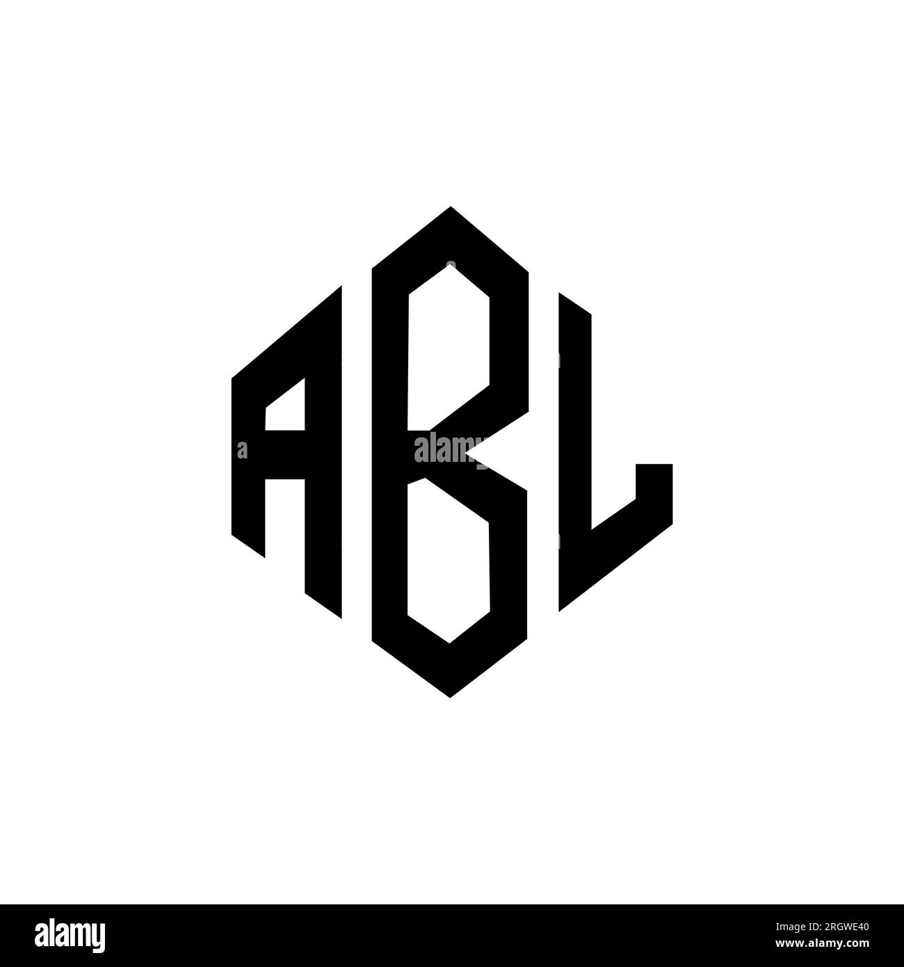 ABL letter logo design with polygon shape. ABL polygon and cube shape logo  design. ABL hexagon vector logo template white and black colors. ABL monogr  Stock Vector Image & Art - Alamy
