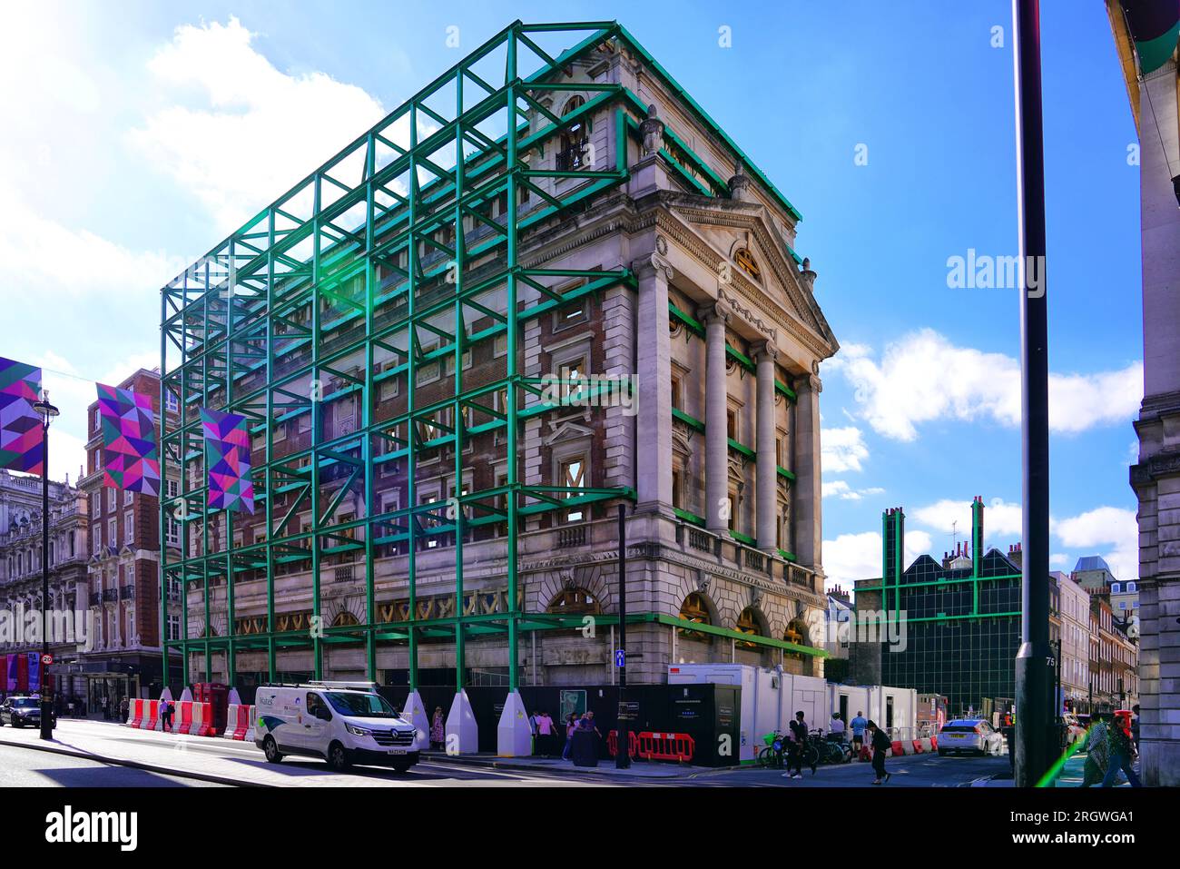 Pegasus House And Nuffield House Construction, Sackville Street in Mayfair, Piccadilly, Central