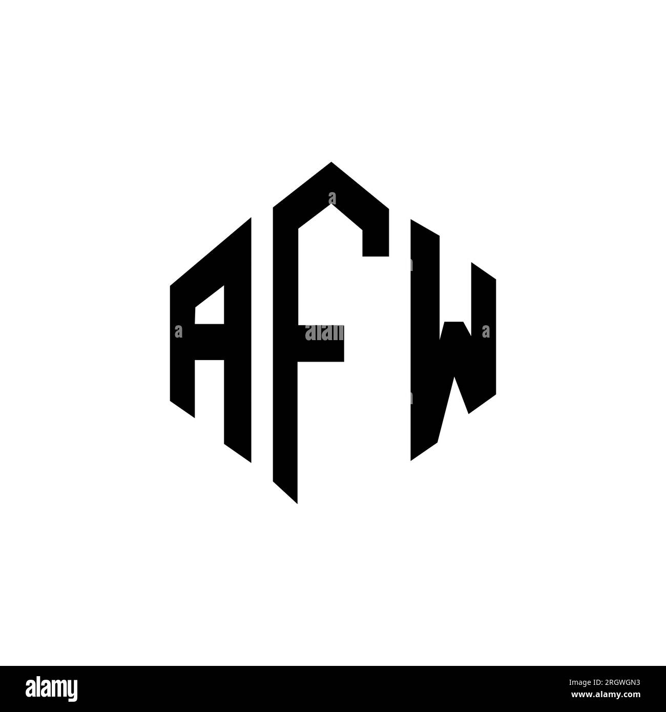 Letter afw vector hi-res stock photography and images - Alamy