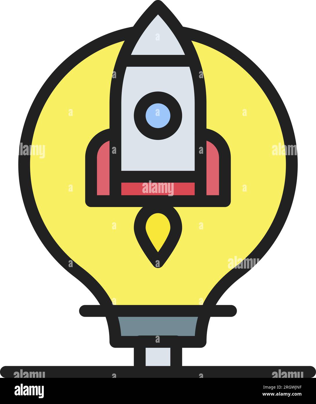 Project Idea Icon Image. Stock Vector