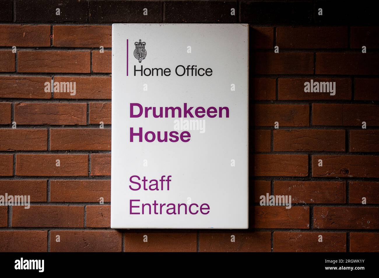 Drumkeen House in Belfast, centre of the Home Office's immigration