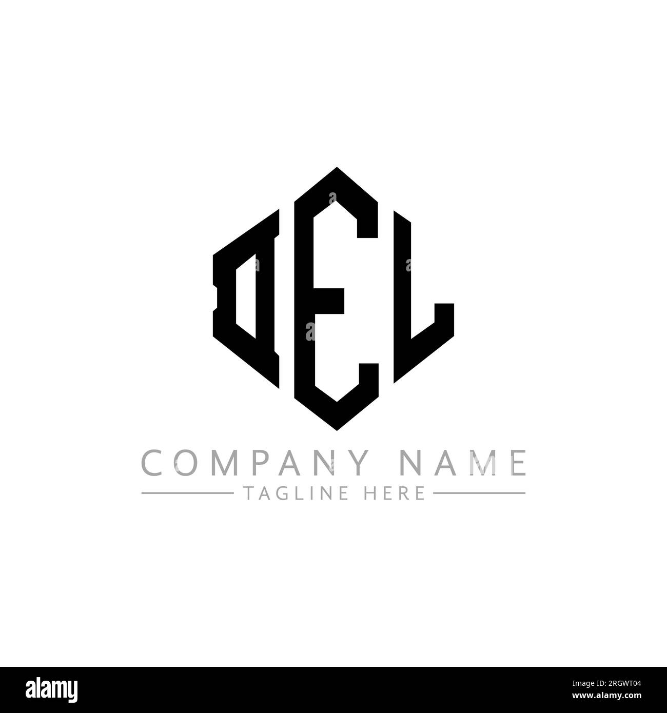 DEL Letter Logo Design With Polygon Shape DEL Polygon And Cube Shape DEL Letter Logo Design With Polygon Shape DEL Polygon And Cube Shape