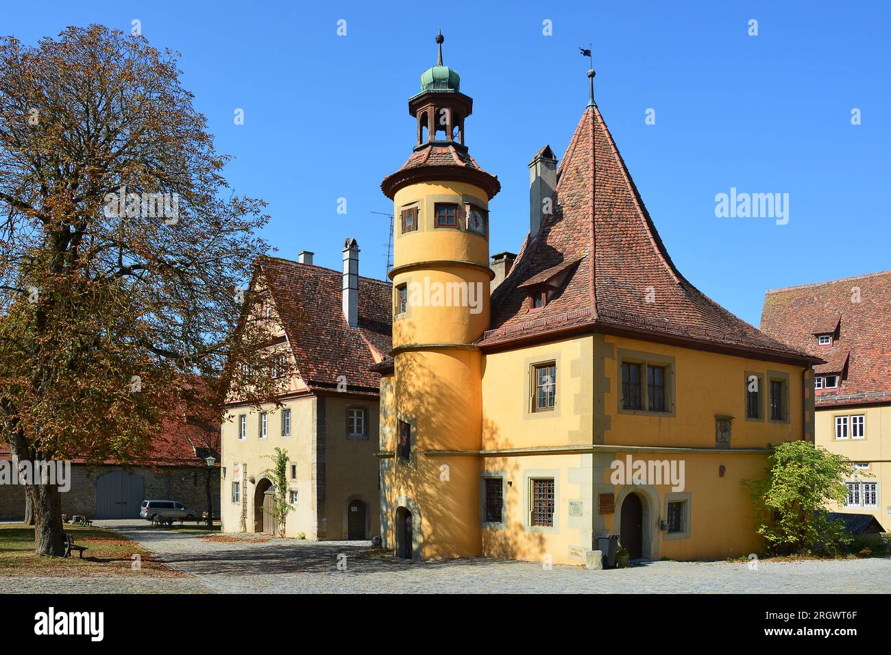 Hegereiterhaus, Rothenburg ob der Tauber, Franken / Franconia, Bayern / Bavaria, Germany Stock Photo