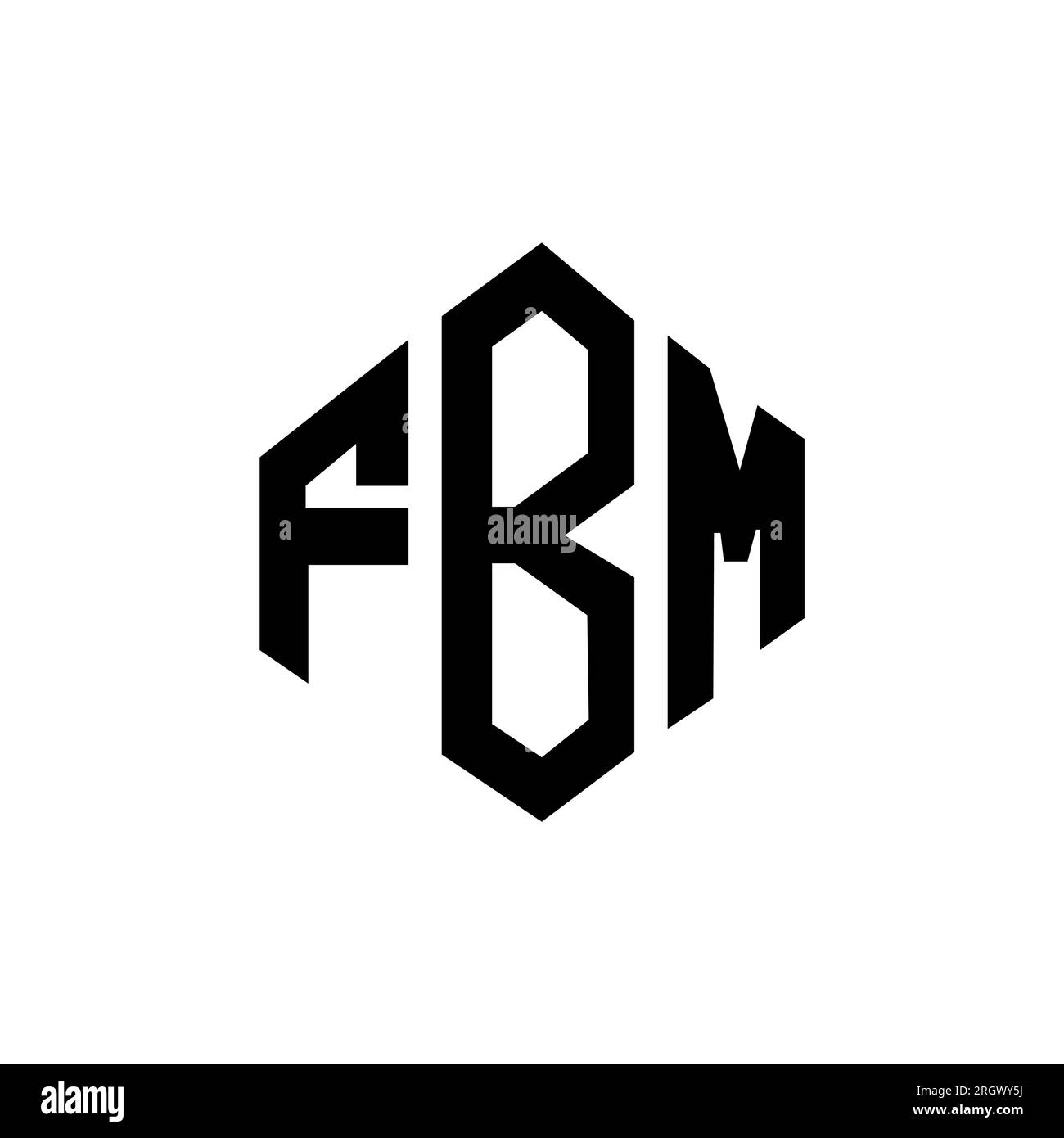 FBM letter logo design with polygon shape. FBM polygon and cube shape FBM letter logo design with polygon shape. FBM polygon and cube shape