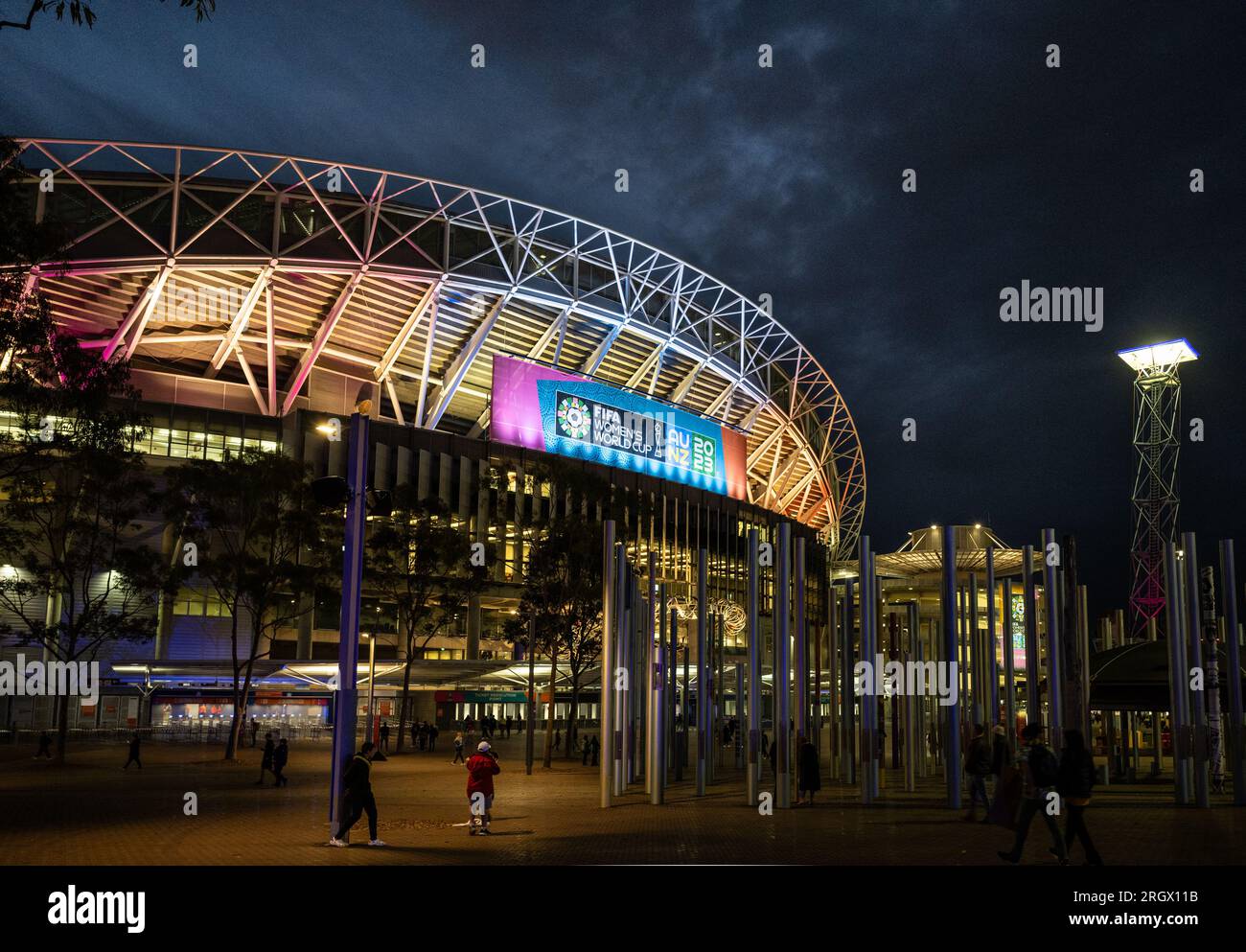 Sydney, Australia. 12th Aug, 2023. SYDNEY, AUSTRALIA AUGUST 12th 2023.FIFA Womens Football World Cup 2023 Match 60, Quarter final England vs Columbia at Stadium Australia, Homebush, Sydney. General view of Stadium Australia. The Stadium will be the location for the Women's World Cup Final. Credit: Jayne Russell/Alamy Live News Stock Photo