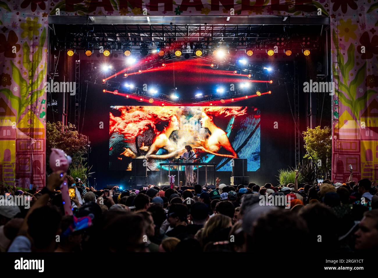 San Francisco, USA. 12th Aug, 2023. Monolink performs on the Panhandle