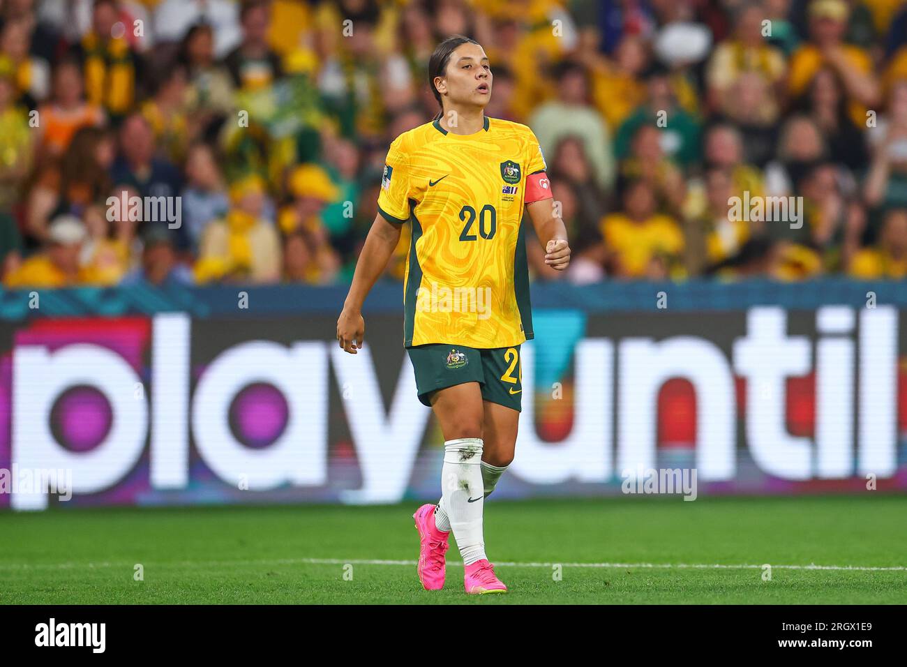 Sam Kerr #20 of Australia during the FIFA Women's World Cup 2023