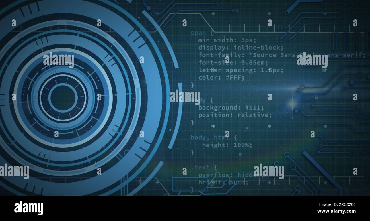 Animation scope scanning computer circuit hi-res stock photography and ...