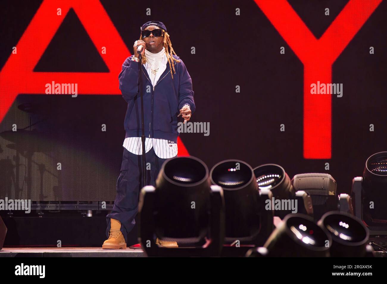 Rapper Lil Wayne performs at Hip-Hop 50 Live, celebrating 50 years of ...