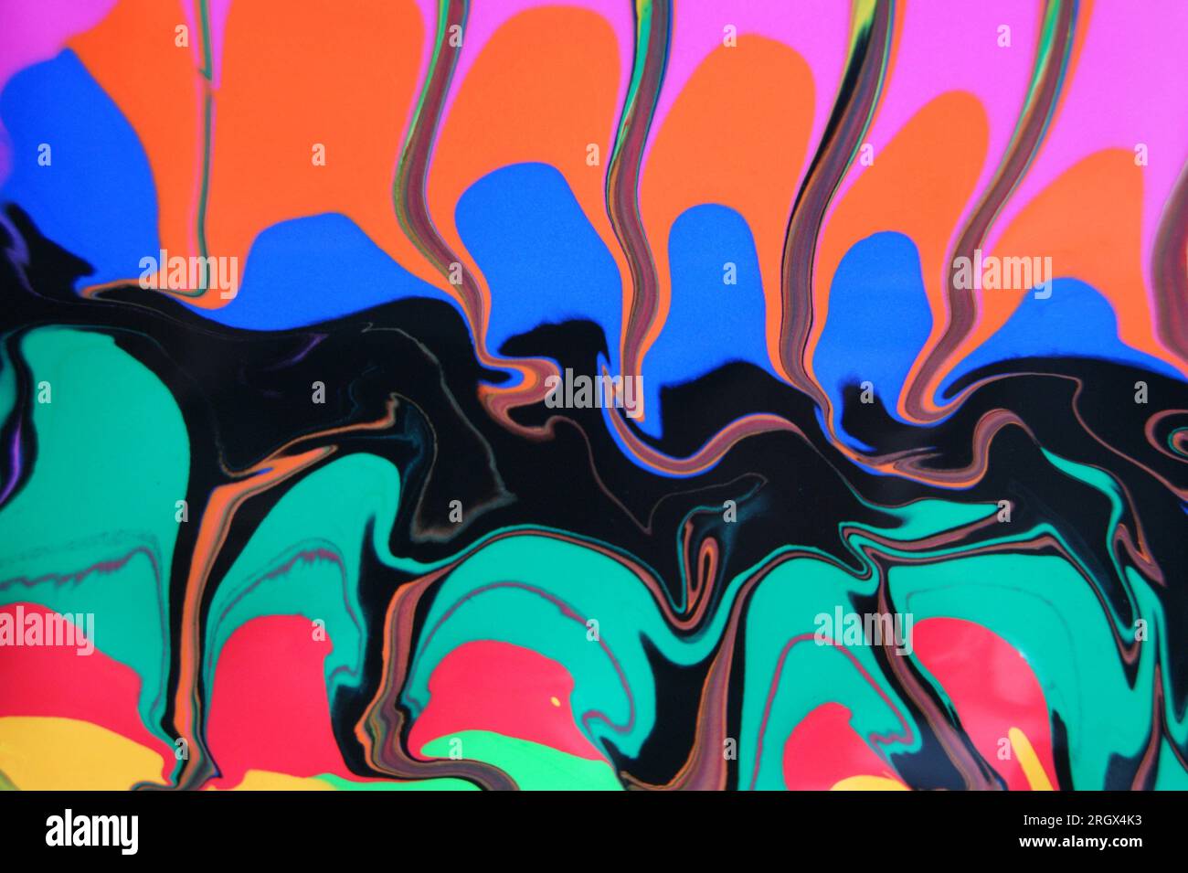 Fluttering mixed colors. Unique abstract background. Stock Photo