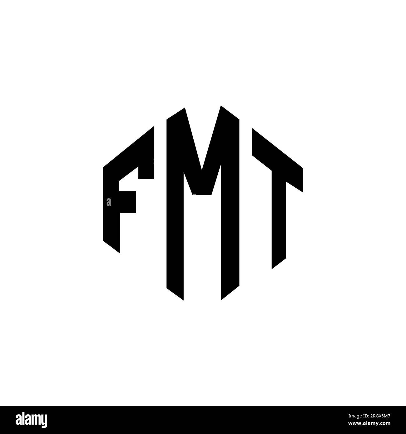 FMT letter logo design with polygon shape. FMT polygon and cube shape ...