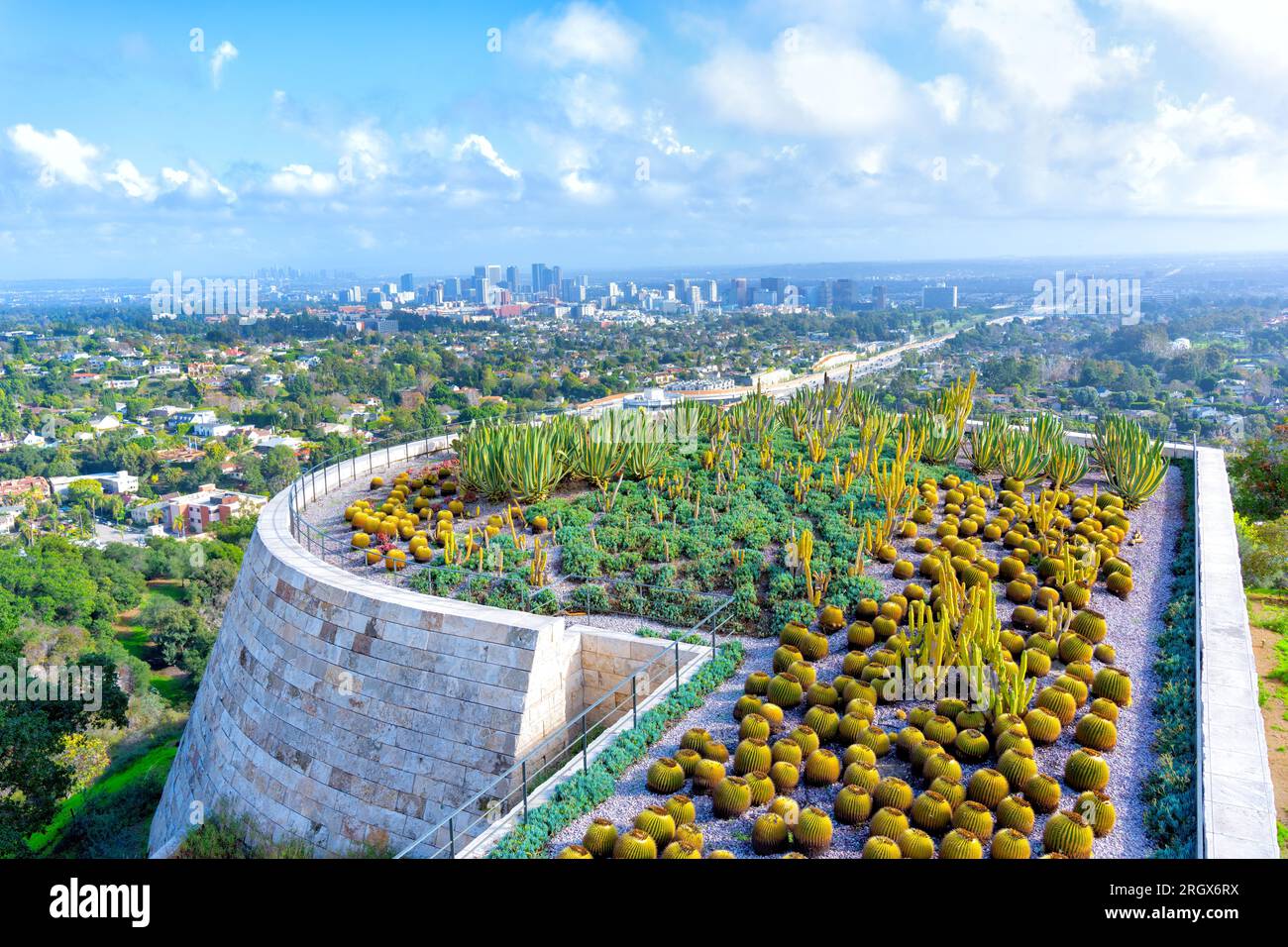 Cactus Garden at the Getty Center in Los Angeles Stock Photo - Alamy
