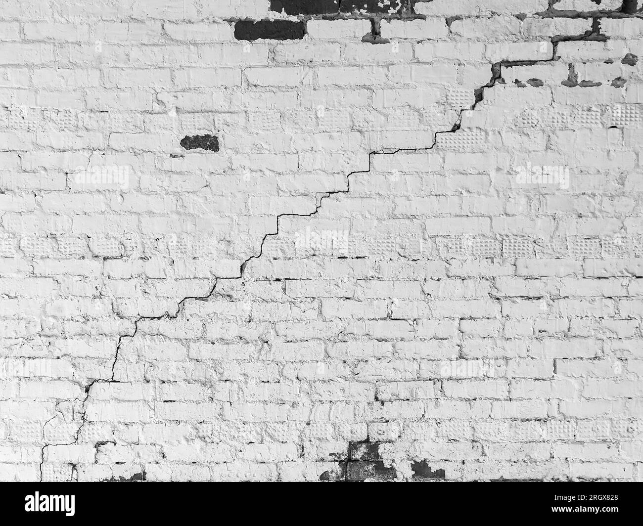 stepped-wall-painted-black-and-white-stock-photos-images-alamy