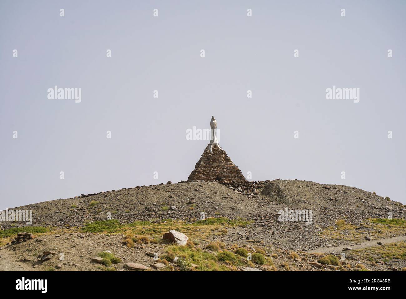 Our Lady of the Snows, Virgen de las Nieves, statue, summer, Sierra Nevada, Andalusia, Spain. Stock Photo