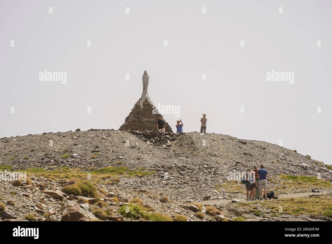 Our Lady of the Snows, Virgen de las Nieves, statue, summer, Sierra Nevada, Andalusia, Spain. Stock Photo