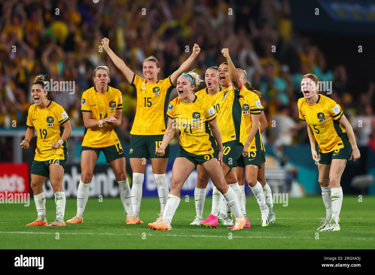 Australia Celebrates Scoring A Penalty The FIFA Women's World Cup 2023 ...