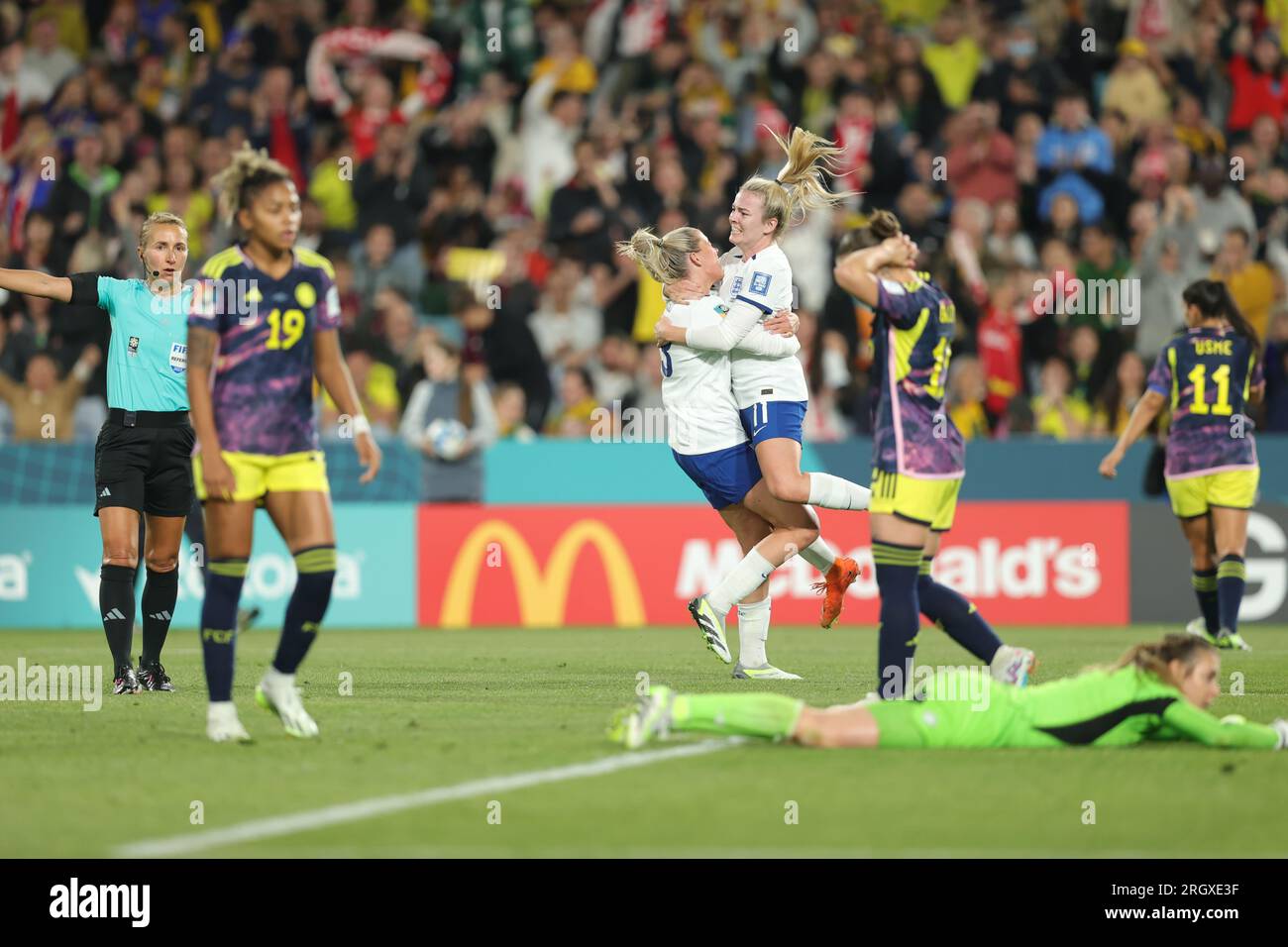 Sydney, Australia, 12th Aug, 2023. England vs Columbia FIFAWWC Quarter Finals. Victor Modo Stock Photo