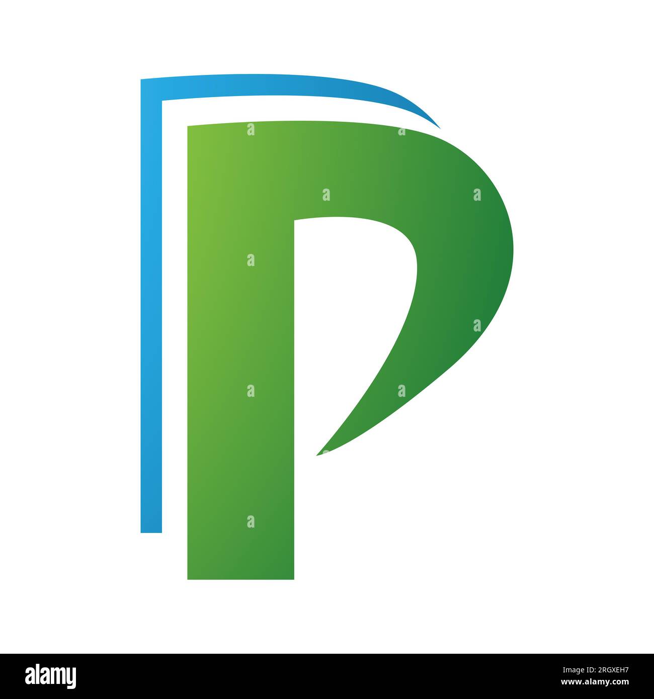 White letter p on a blue background hi-res stock photography and images ...
